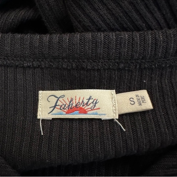 FAHERTY Legend Gila Ribbed Long Sleeve Henley Size S - Picture 7 of 8